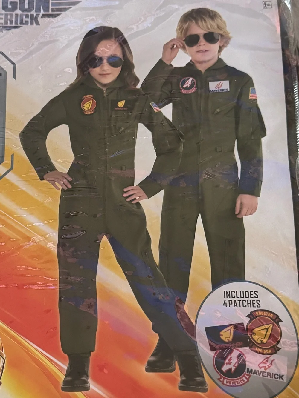 Suit Yourself Costume Co. Top Gun Maverick Flight Suit Costume- size Child 4-6